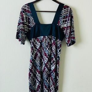 Trina Turk Geometric Print Tunic Short Dress